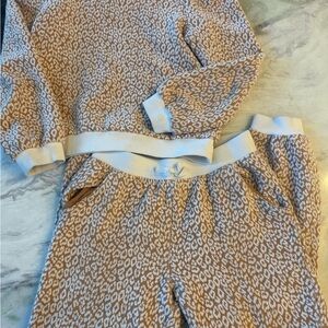 Girls Janie and Jack Janie and Jack LEOPARD JACQUARD Lounge Outfit